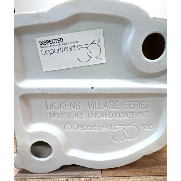 Dept 56 5832-7 Faversham Lamp & Oil Morston Steak & Kidney Pie Heritage Village - Picture 6 of 7